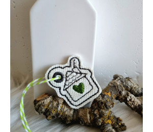 Stickdatei - ITH Anhänger Mini Haus